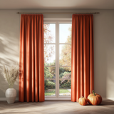 Deep Scarlet Velvet Curtain
