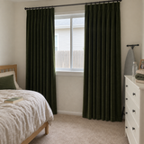 Olive Green Velvet Curtains