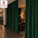 Gemstone Green Flame Retardant Velvet Curtains