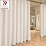 Cream White Flame Retardant Velvet Curtains