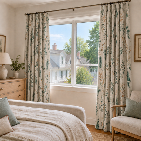 Botanical Herb Garden Grommet Top Curtains