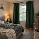 Dark Green Blackout Velvet Curtains