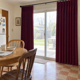 Dark Garnet Red Blackout Velvet Curtains