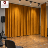 Golden Ochre Flame Retardant Velvet Curtains