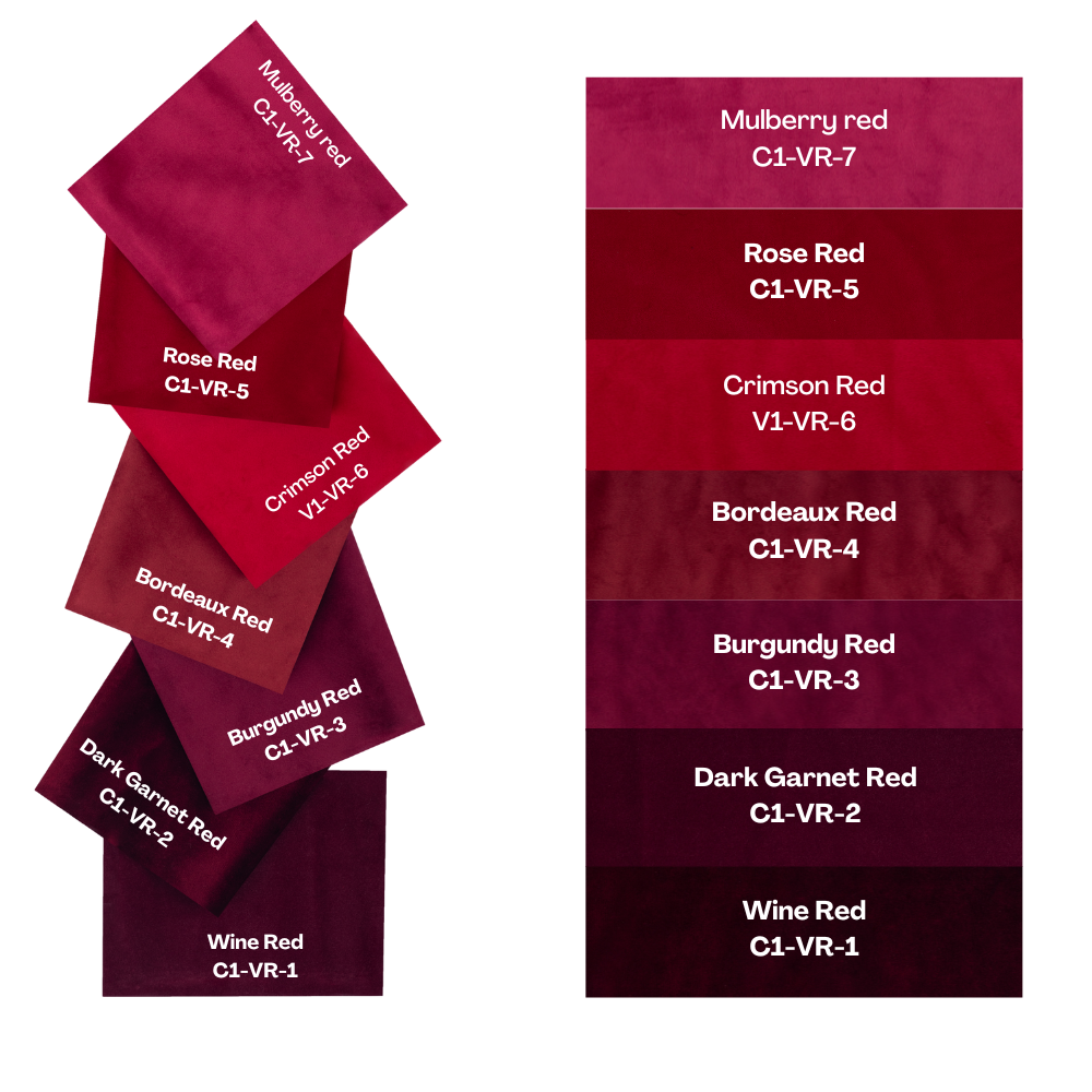 Rose Red Velvet Pencil Pleat Curtains