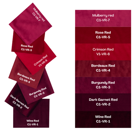 Rose Red Velvet Pinch Pleat Curtains