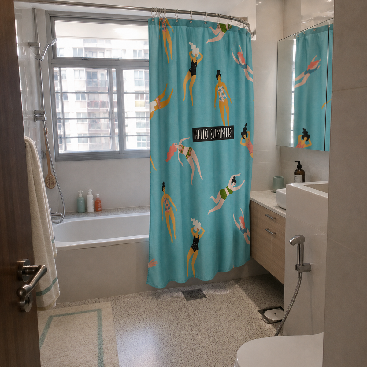 Pool Party Shower Curtain