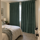 Jade Green Velvet Curtains