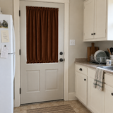Dark Mahogany Velvet Door Curtain