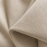 Cream Double-Sided Cotton Blend Blackout Pinch Pleat Curtains