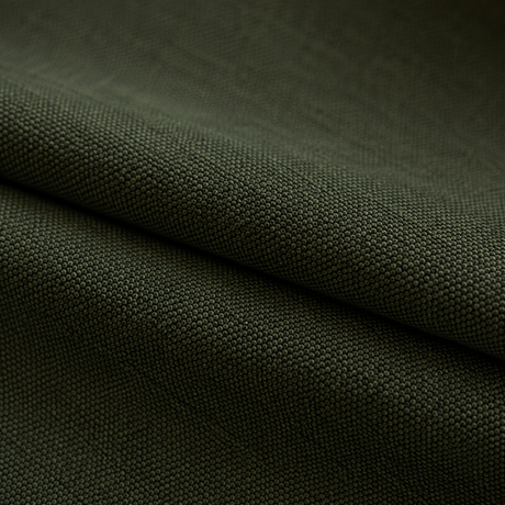 Vintage Green Double-Sided Cotton Blend Blackout Pinch Pleat Curtains