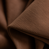 Mocha Brown Double-Sided Cotton Blend Blackout Pinch Pleat Curtains
