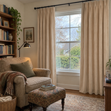 Latte Beige Velvet Rod Pocket Curtains