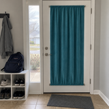 Teal Velvet Door Curtain