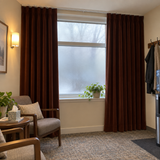 Dark Mahogany Velvet Curtains
