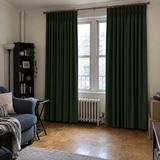 Dark Green Blackout Velvet Curtains