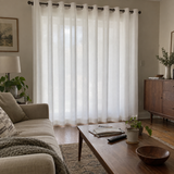 Pearly Waffle-Weave Heat-Reflective Sheer Curtain