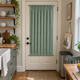Sage Green Velvet Door Curtain