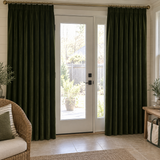 Olive Green Velvet Curtains