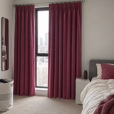 84 Inch Long Mulberry Red Velvet Curtains