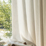 Wabi-Sabi Textured Sheer Curtain