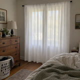 Pearly Waffle-Weave Heat-Reflective Sheer Curtain