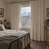 120 Inch Long Cream White Velvet Curtains