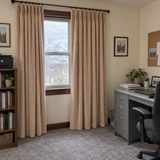 French Beige Velvet Curtains