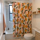 Botanical Peach Shower Curtain