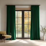 Peacock Green 5018 Flame Retardant Velvet Curtains