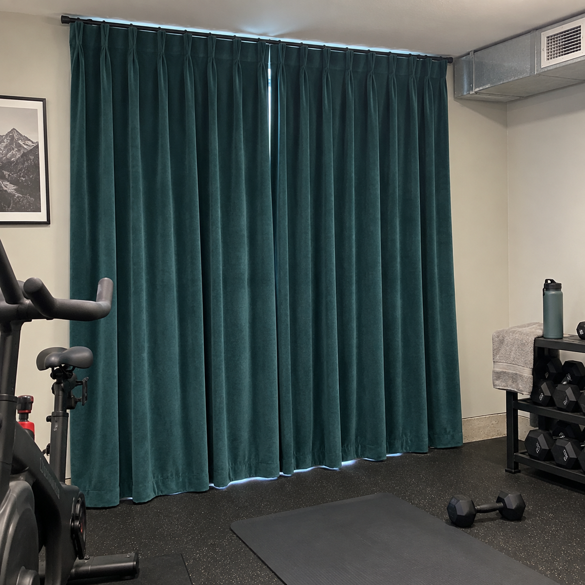 Teal Velvet Curtains