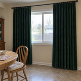 108 Inch Long Peacock Green 5018 Velvet Curtains