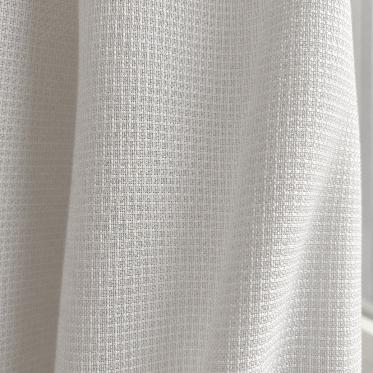 Pearly Waffle-Weave Heat-Reflective Sheer Curtain
