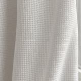 Pearly Waffle-Weave Heat-Reflective Sheer Curtain