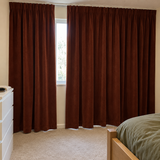 Dark Mahogany Velvet Curtains