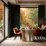 Jade Green Flame Retardant Velvet Curtains