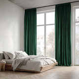 Peacock Green 5018 Velvet Pencil Pleat Curtains