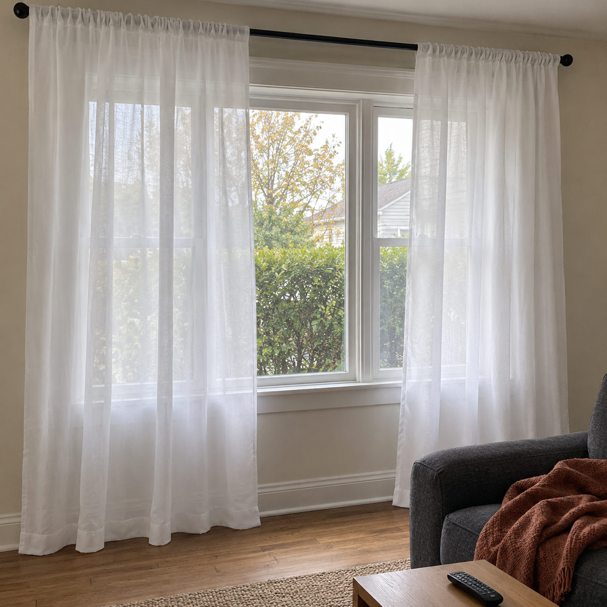 Snow Veil Sheer Curtain