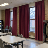 90 Inch Long Rose Red Velvet Curtains