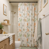 Safari Baby Animals Shower Curtain