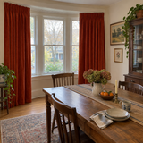 90 Inch Long Deep Scarlet Velvet Curtains