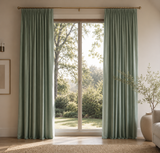 Sage Green Flame Retardant Velvet Curtains