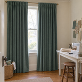 Jade Green Velvet Curtains