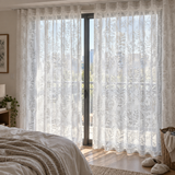 Moonshadow Botanical Heat-Reflective Sheer Curtain