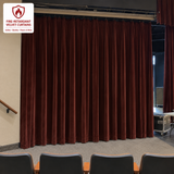 Dark Mahogany Flame Retardant Velvet Curtains