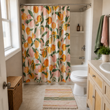 Botanical Peach Shower Curtain