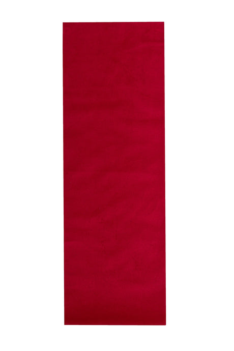 Crimson Red Velvet Rod Pocket Curtains