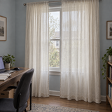 Wabi-Sabi Textured Sheer Curtain