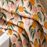 Botanical Peach Shower Curtain