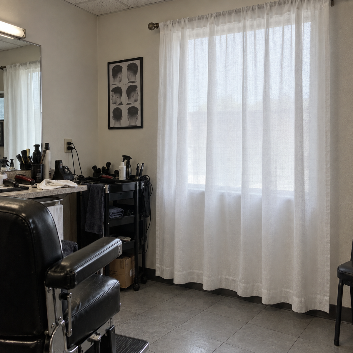 Mirage Herringbone Privacy Sheer Curtain
